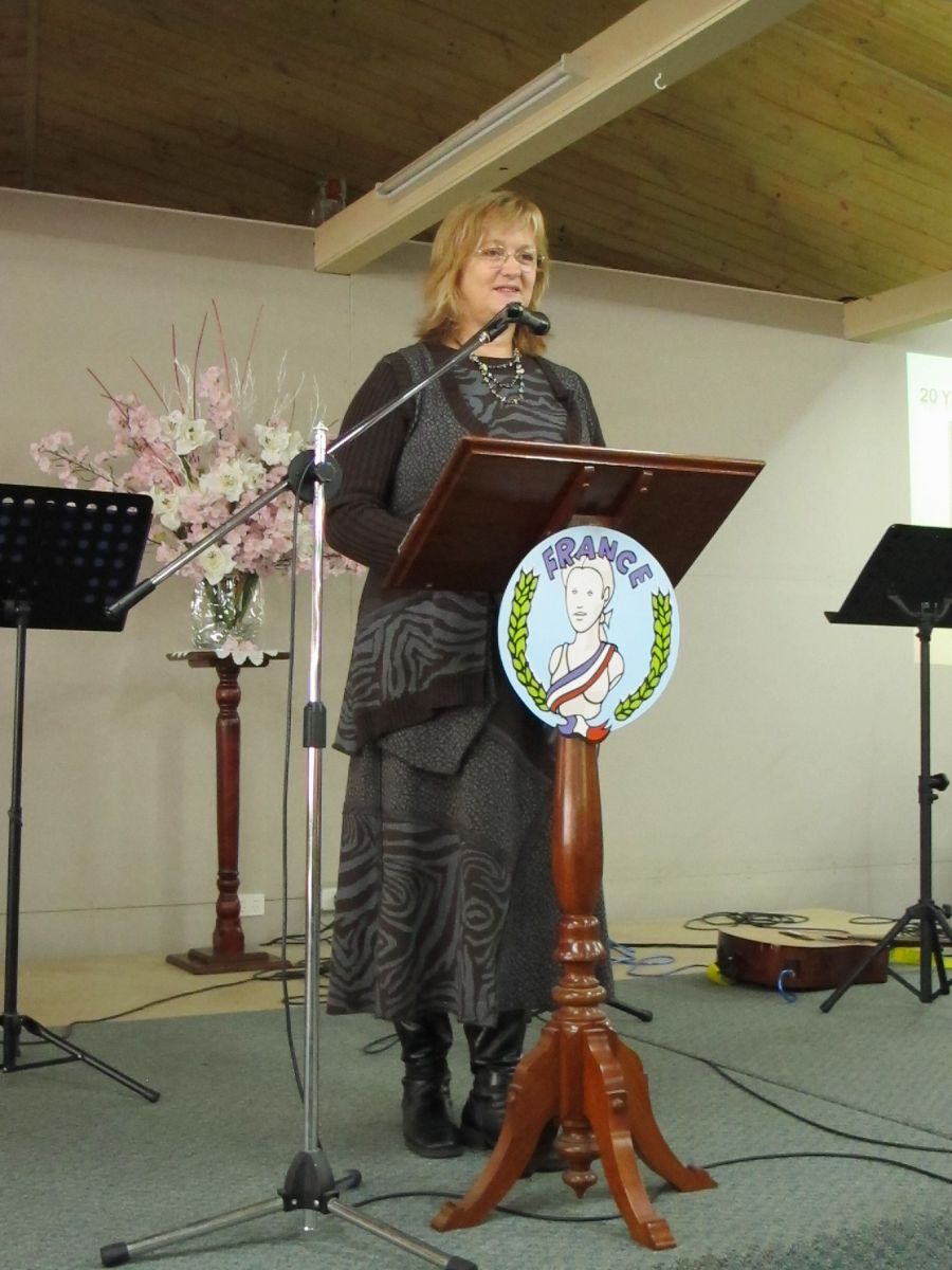 speaking at Hamilton Baptist